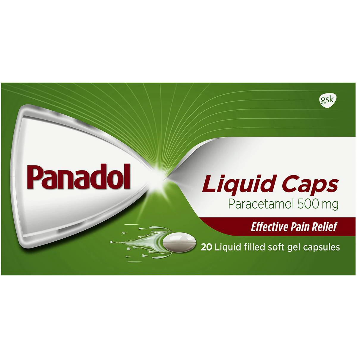 Panadol Liquid Caps 20pk