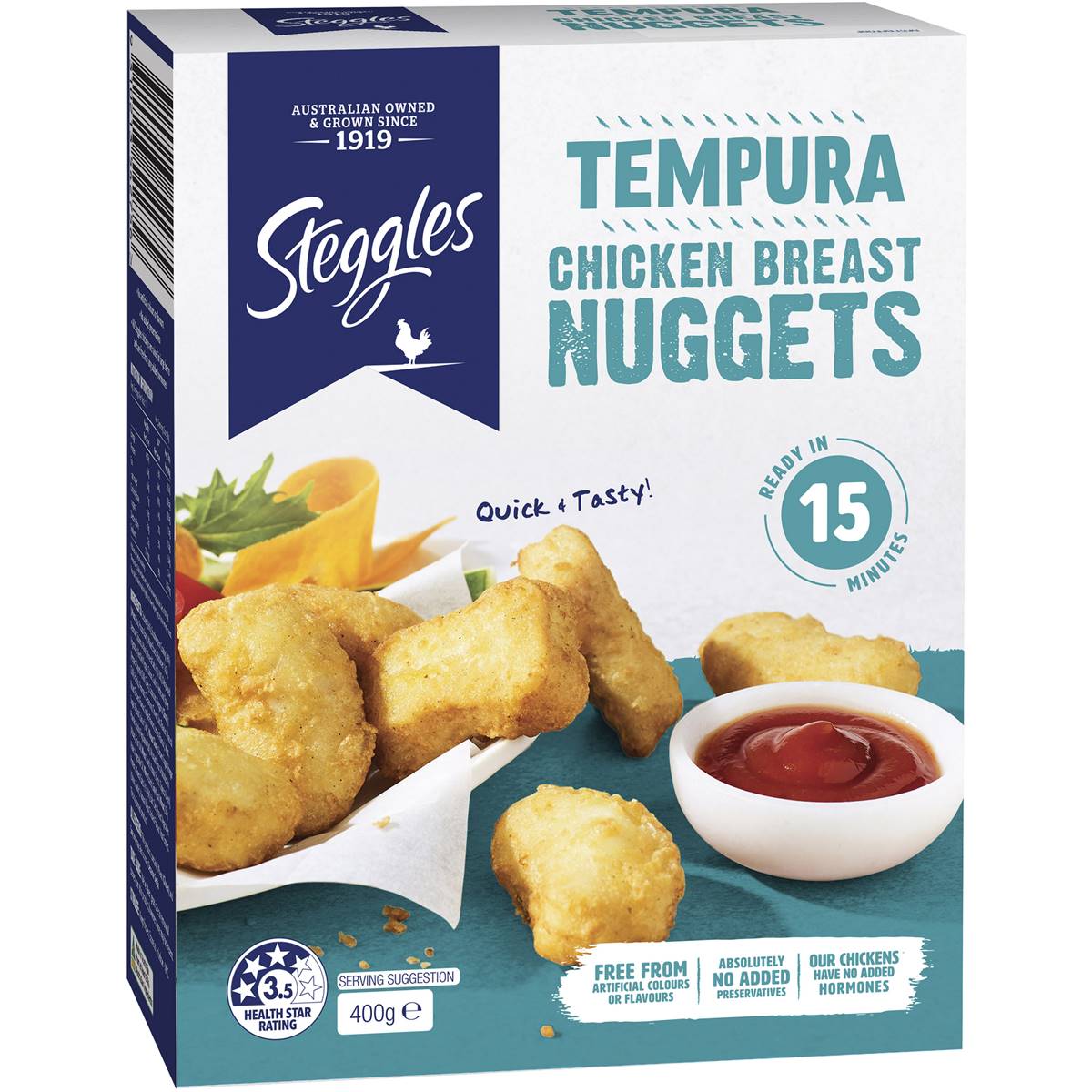 Steggles Chicken Nuggets Tempura 400gm